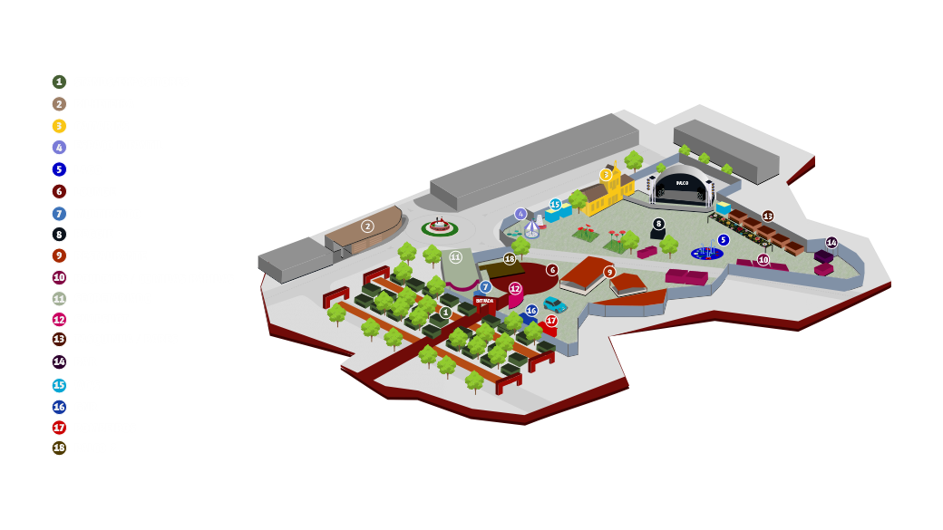 Planta do recinto da Nisa em Festa 2026