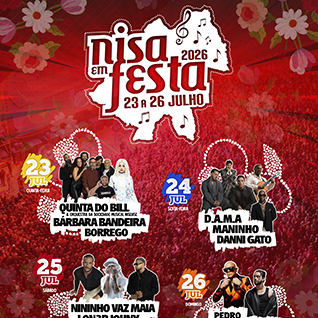 Cartaz da Nisa em Festa 2026